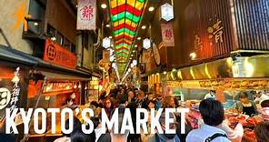 Kyoto - Nishiki Market and Nearby Shopping Street - Japan 4K Walk