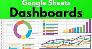 How to make a Dashboard in Google Sheets (Full Tutorial)