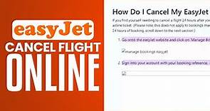 How To Cancel EasyJet Flight Online (2023) Easy Tutorial