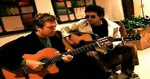 Gustavo Cerati grabando con Andy Summers - Tráeme la Noche - 1998