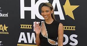 Alexandra Shipp attends the 5th Annual HCA Film Awards red carpet in Los Angeles