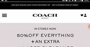 How to Buy from the Online Coach Outlet!
