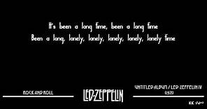 Lyrics for Rock And Roll - Led Zeppelin