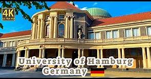 University of Hamburg, Germany 🇩🇪 Beautiful Summer ☀️ Walking Tour | Universität Hamburg | 4K 60fps