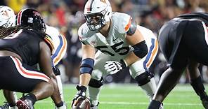 Taking center stage: Dayton transfer Brian Stevens has quickly become the anchor of Virginia's offensive line