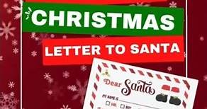 Christmas Free Printable Letter to Santa 🎅