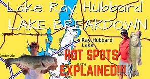 Lake Ray Hubbard - LAKE BREAKDOWN - FIND FISH FAST!!! - Bass Fishing