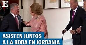 Juan Carlos I y doña Sofía se reencuentran en la boda del príncipe heredero de Jordania