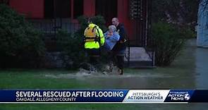 Flooding rescues in Oakdale