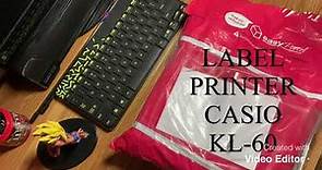 LABEL PRINTER CASIO KL-60