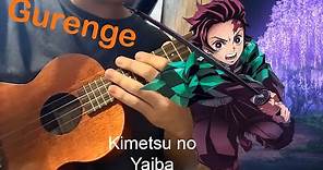 Gurenge - Kimetsu no Yaiba OP - Anime Ukulele Cover [TABS in description]
