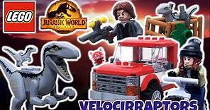 LEGO Jurassic World Dominion: Captura de los Velocirraptores BLUE y BETA - TOY SHOTS (2022)