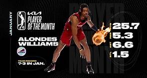 Alondes Williams Named Kia G League Player Of The Month - January 2024