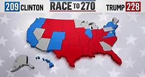 Race to 270! Watch the LIVE electoral map