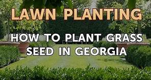 How to Plant Grass Seed in Georgia
