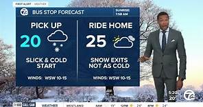 Metro Detroit Weather: Snowy start this morning