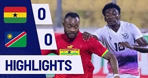 GHANA VS NAMIBIA (0:0) FULL MATCH HIGHLIGHTS AFCON PRE MATCH