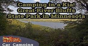 Camping in a Kia! - Great River Bluffs State Park in Minnesota - S1:E6