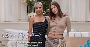 Kim Kardashian & Hailey Bieber play Truth or Shot & make ice cream sundaes | WHO’S IN MY BATHROOM?