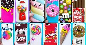 DIY PHONE CASES (Food-inspired) | Candy Edition 🍫🍭🍩🍬 Easy & Cute Phone Projects
