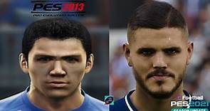 Mauro Icardi 🇦🇷 - Face Evolution - PES 2013 to PES 2021