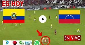 Ecuador vs. Venezuela en vivo, donde ver, a que hora juega Ecuador vs. Venezuela Preolímpico 2024