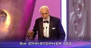 Sir Christopher Lee BAFTA 2011 Fellowship Award