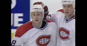 Valeri Bure scores two goals vs Islanders for Canadiens (13 apr 1996)
