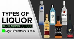 Types of Liquor | Bartending School