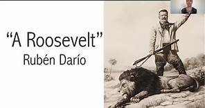 "A Roosevelt" poema de Rubén Darío - análisis literario
