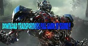 How to download & install TRANSFORMERS:THE GAME in 158mb !!? || Full game 100% working