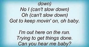 Lionel Richie - Can't Slow Down Lyrics