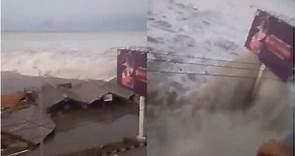 房屋慘遭沖走！印尼7.5強震引3公尺海嘯 驚悚畫面曝光
