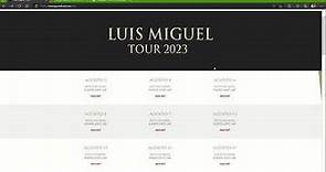 Como comprar antes que nadie tus boletos para Luis Miguel Tour 2023