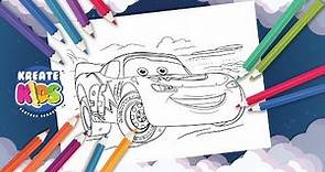 PIXAR CARS - Disegni da Colorare | Coloring Painting Pixar Cars - Saetta McQueen