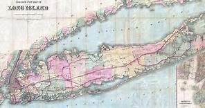 Long Island New York History and Cartograph (1880)