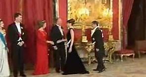 Cena de gala de los Reyes a Nicolas Sarkozy y Carla Bruni