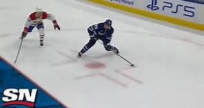 Nicholas Robertson Opens Scoring With A Low Wrister Against The Canadiens