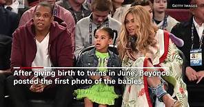 Beyoncé posts first photo of twins
