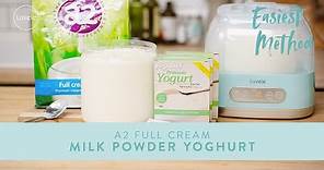 EASY & FAST HOMEMADE YOGURT | using milk powder and probiotic starter
