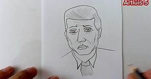 Cómo dibujar a John F. Kennedy