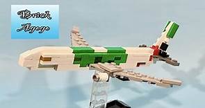 Lego Boeing 777-300er Emirates Expo 2020 green Livery - Lego Custom MOC