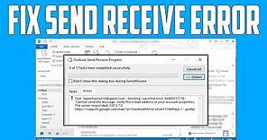 How to Fix Outlook Send Receive Error [Solved]
