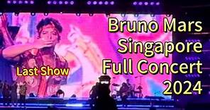 🇸🇬 【Full Concert】 Bruno Mars Singapore 2024 | Last Show | 6 April 2024 | Middle View | Super High