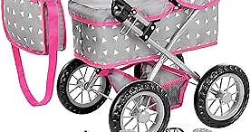 Baby Doll Stroller | Baby Doll Pram | Baby Doll Carriage - Stroller for Baby Dolls with Adjustable Handle (12.99-24.80 inches) | Babydoll Stroller | Reborn Strollers, Model KP0261S