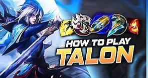 HOW TO PLAY TALON SEASON 13 | NEW Build & Runes | Season 13 Talon guide | League of Legends