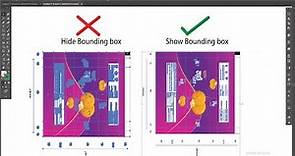 how to show bounding box in illustrator