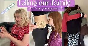 TELLING OUR FAMILY WE ARE PREGNANT! *emotional*