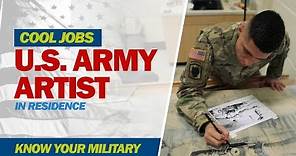 Cool Jobs: U.S. Army Artist in Residence