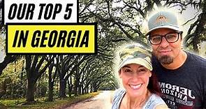 Our Top 5 Places to RV Camp and Visit in Georgia